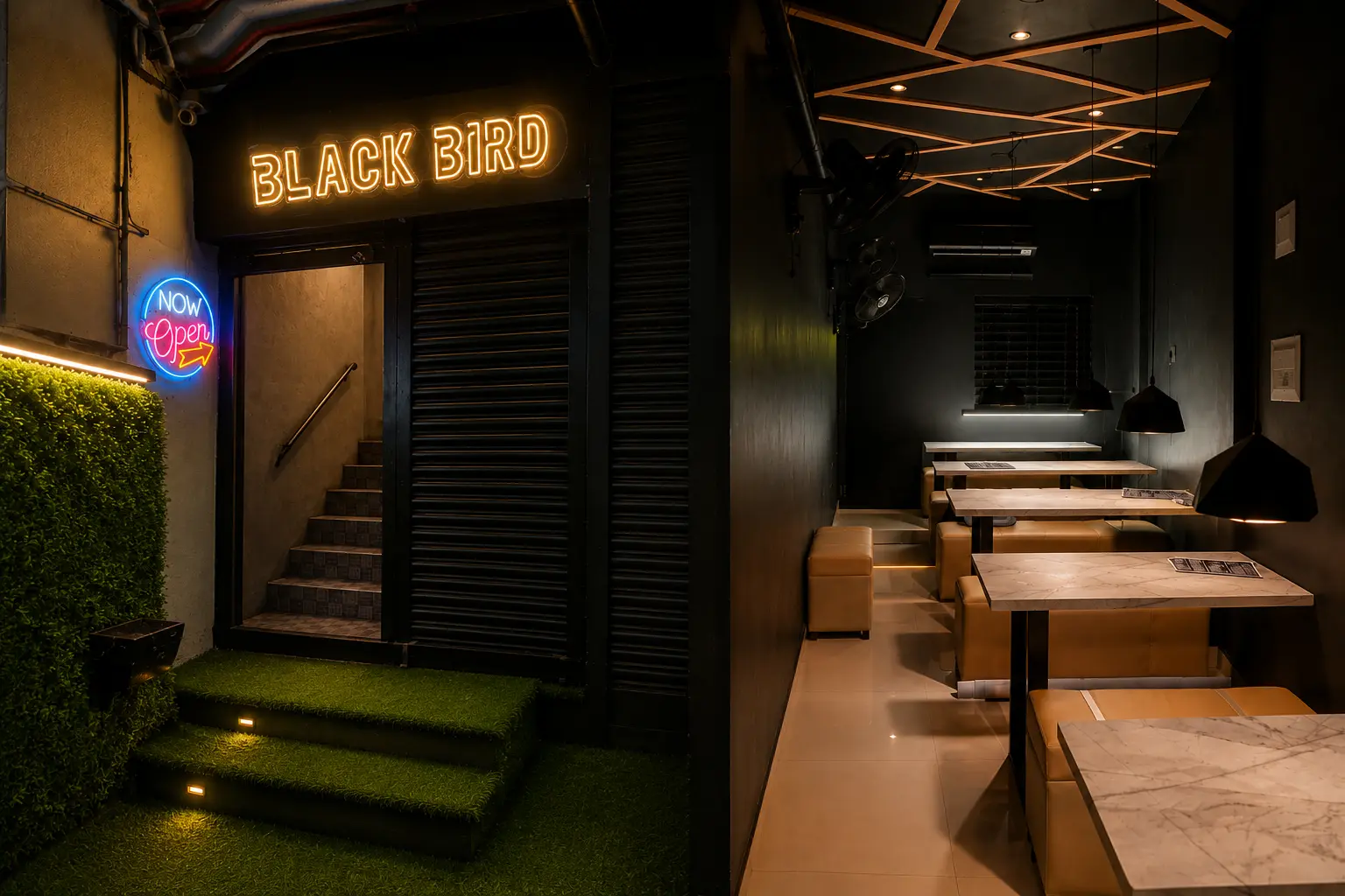 Black Bird Cafe & Restaurant — Silk Mill, Katpadi storefront